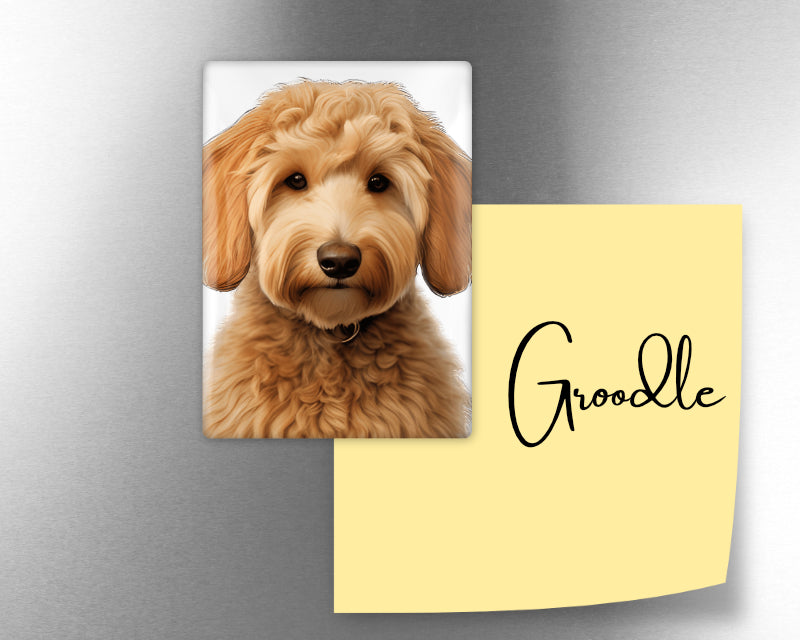 Groodle Dog Magnet