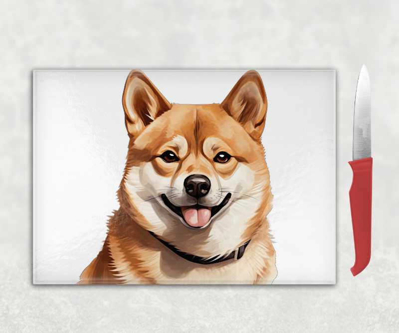 Shiba Inu Dog Chopping Board