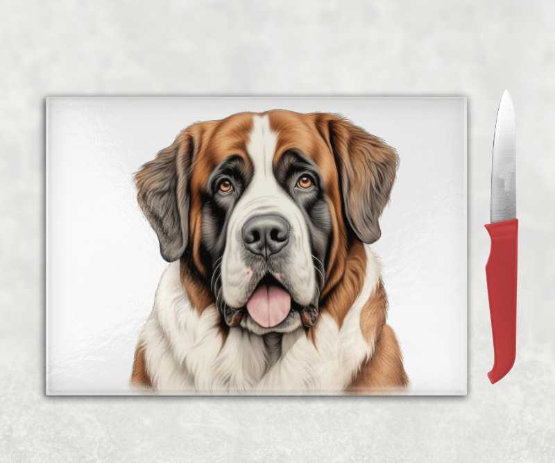St Bernard Dog Chopping Board
