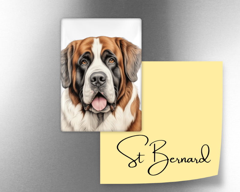 St Bernard Dog Magnet