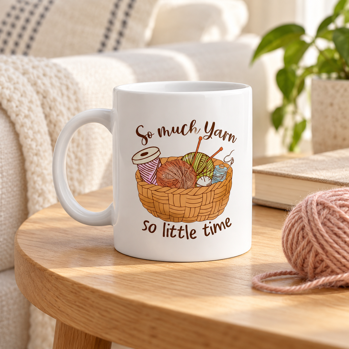 So Much Yarn So Little Time Knitting Mug