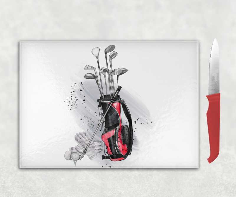 Golf Glass Chopping Board