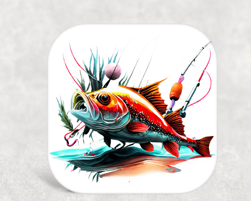 Fishing Coaster – Unique Gift for Fishing Lovers & Anglers
