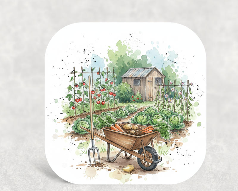 Grandad Allotment Coaster