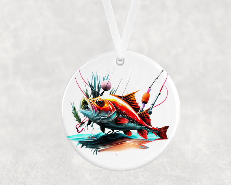 Fishing Hanging Ornament – Unique Gift for Fishing Lovers & Anglers