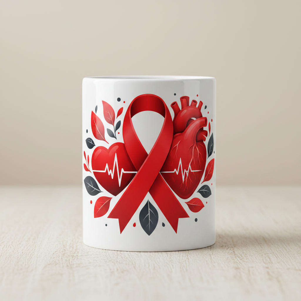 Heart Disease Mug Mockup