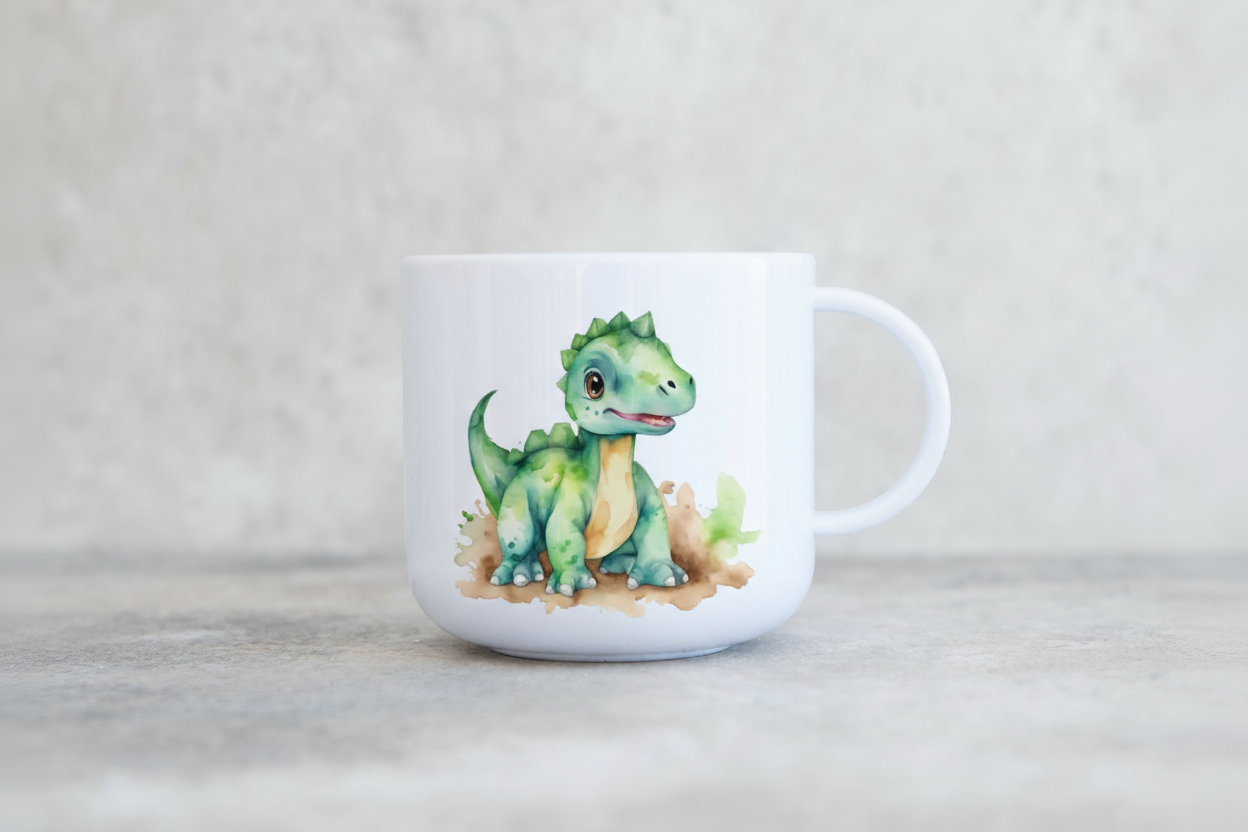 Kids Dinosaur Polymer Mug