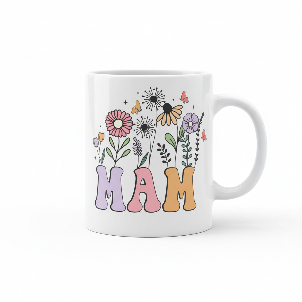 Mam Floral Mug