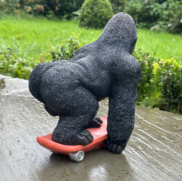 Gorilla on Skateboard Ornament