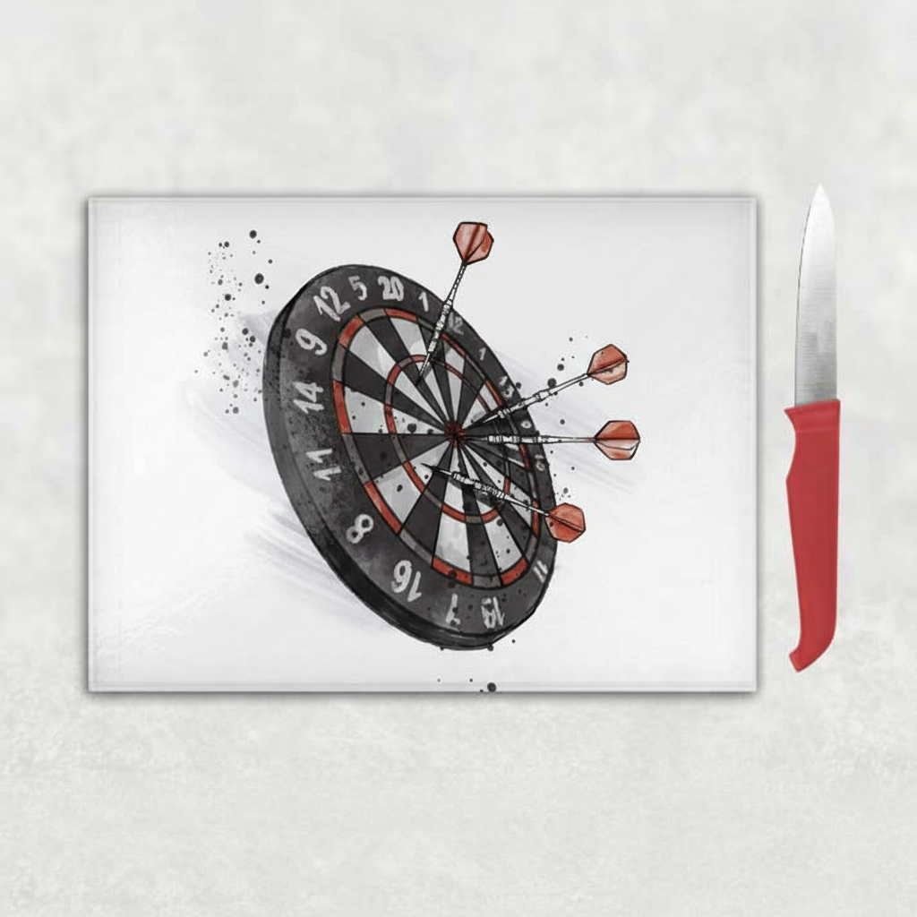 Darts Glass Chopping Board