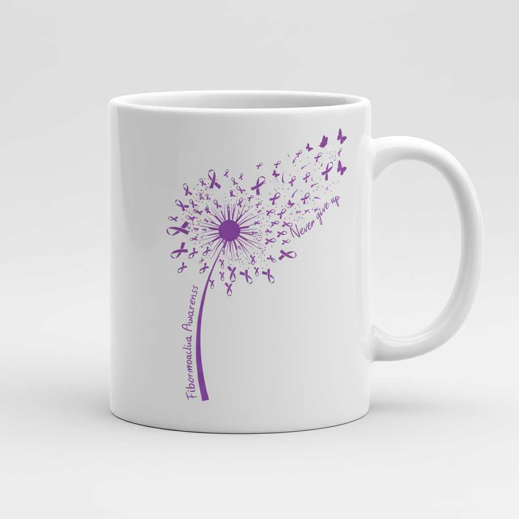 Purple Dandelion Mug – Meaningful Symbol Gift
