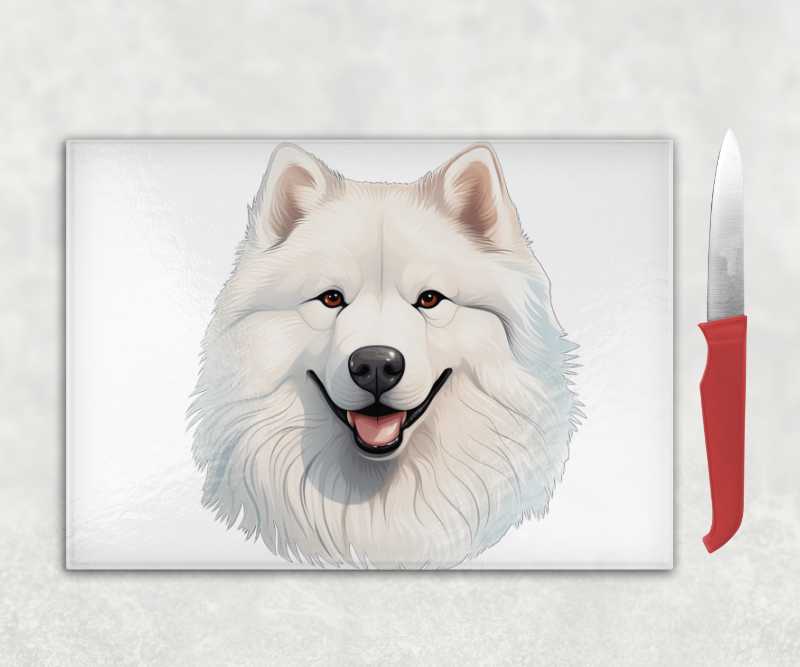 Samoyed Dog Chopping Board