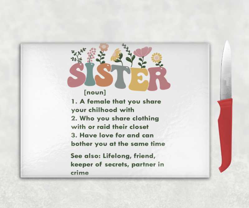 Sister Chopping Board