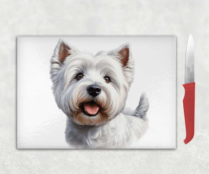 West Highland White Terrier Dog Chopping Board