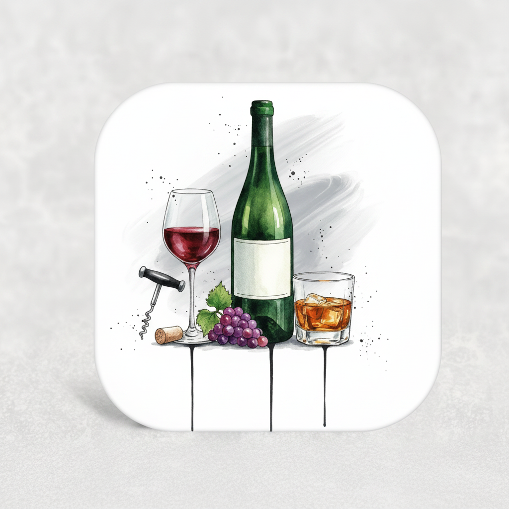 Wine & Alcohol Lover Coaster