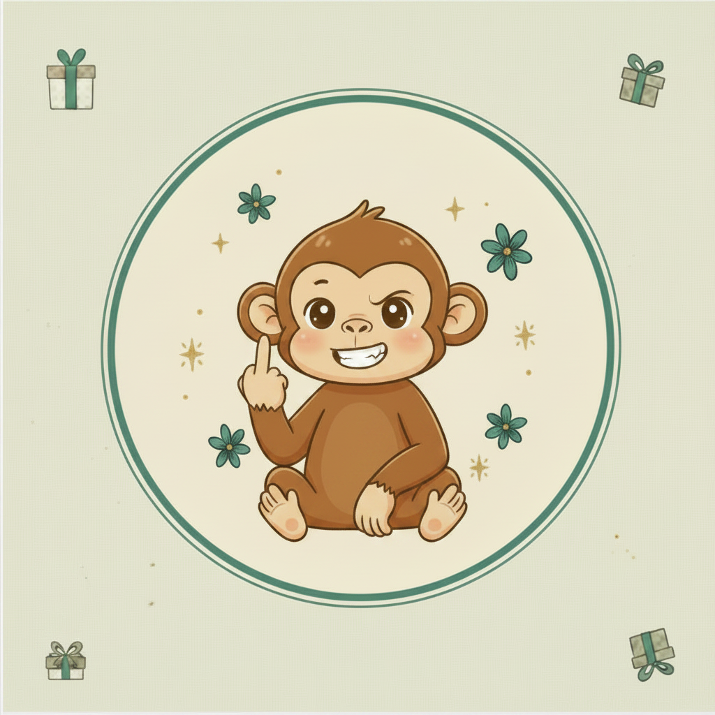 Cheeky Monkey Tile