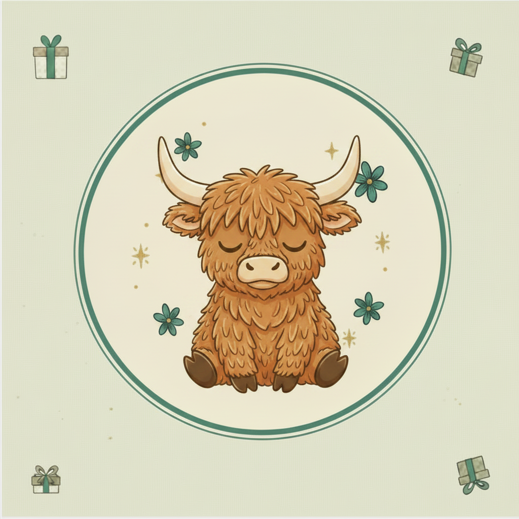 Highland Cow Tile