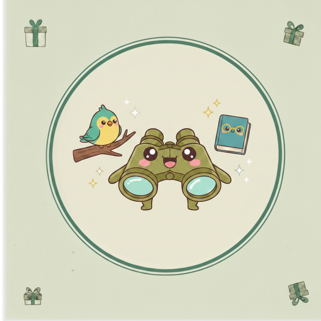 Kawaii Birdwatching Tile
