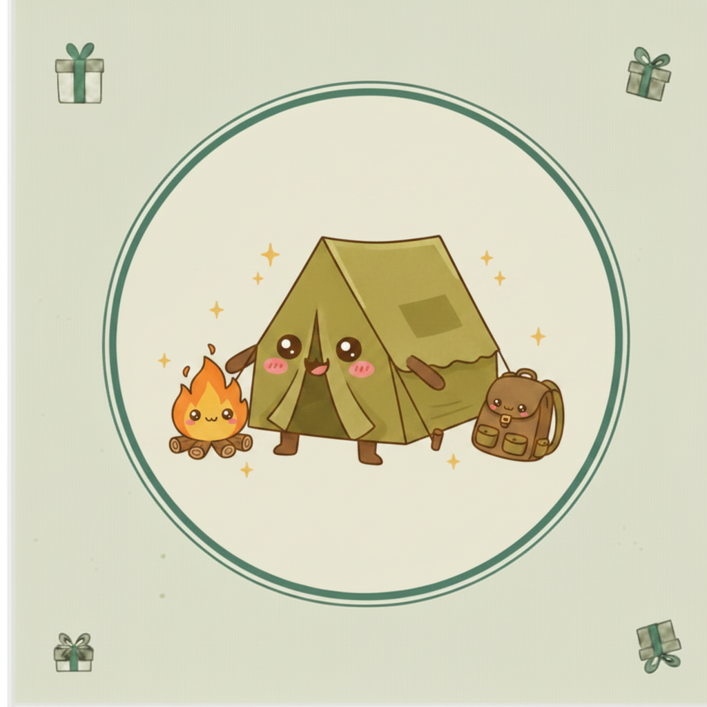Kawaii Camping Tile