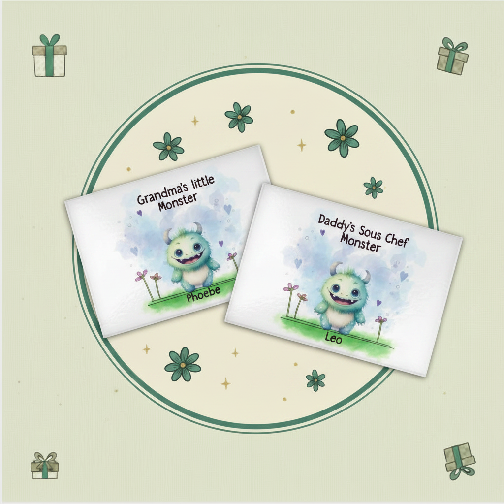 Personalised Glass Chopping Boards Collection Tile