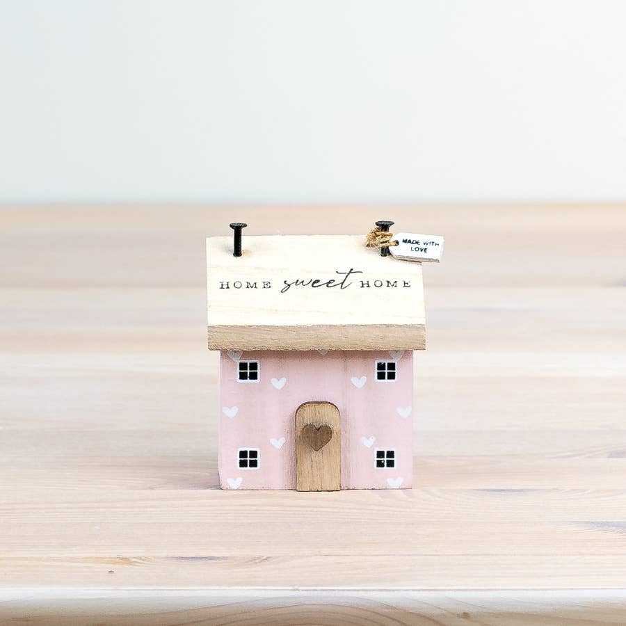 Pink Home Sweet Home House, 8.5cm