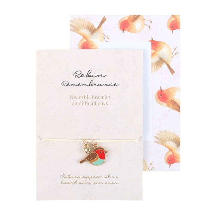 Robin Remembrance Charm Bracelet