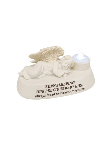 Baby Girl Memorial Tea Light Holder