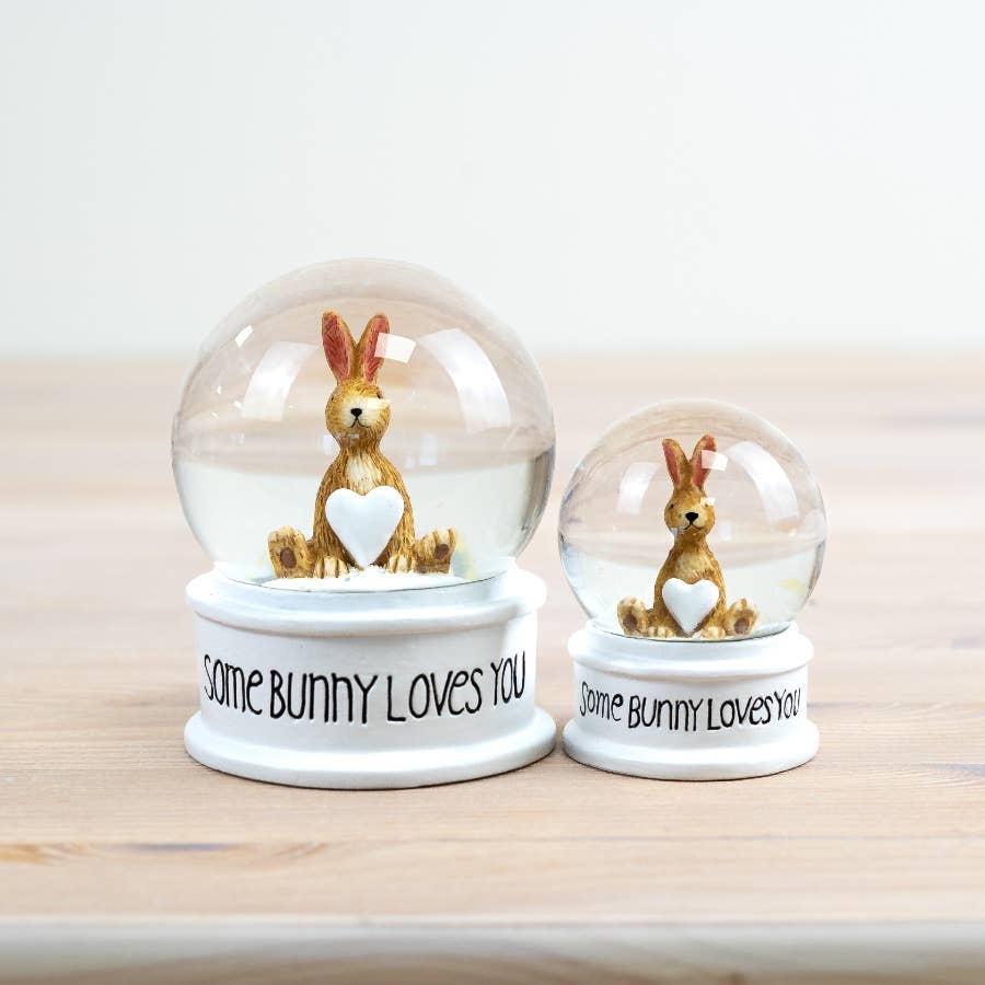 Some Bunny Loves You Snow Globe, 6cm