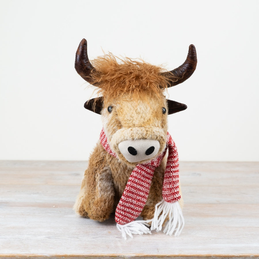 Sitting Highland Cow Deco, 37cm