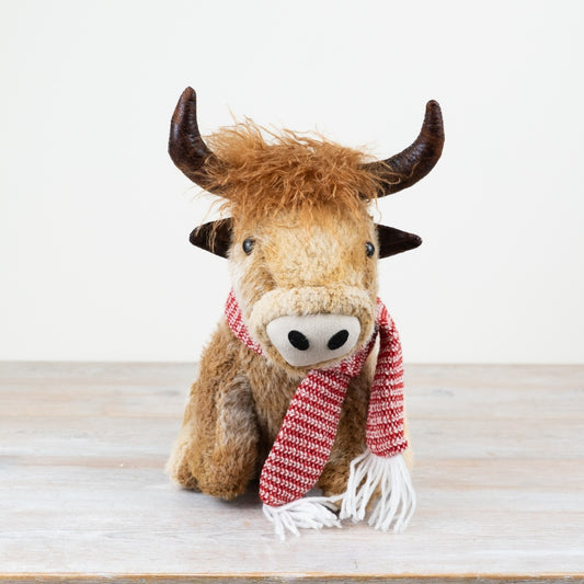 Sitting Highland Cow Deco, 37cm
