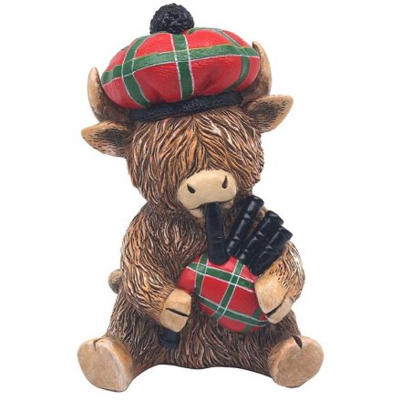 Highland Cow Piper Ornament