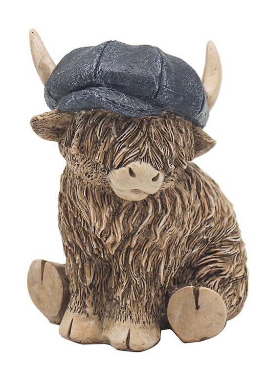 LP73655 - Highland Cow With Flat Cap