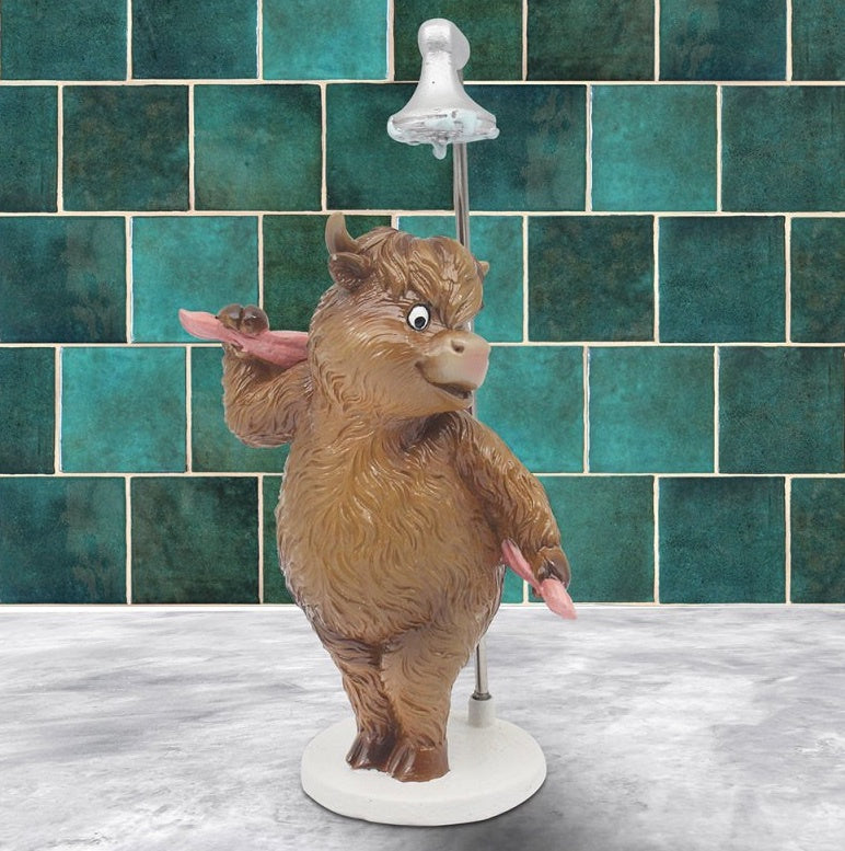 Highland Cow in the Shower Ornament