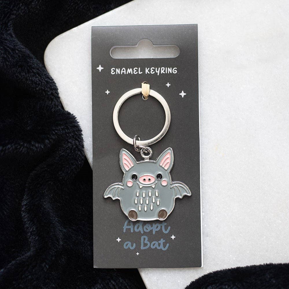 Adopt a Bat Halloween Keyring