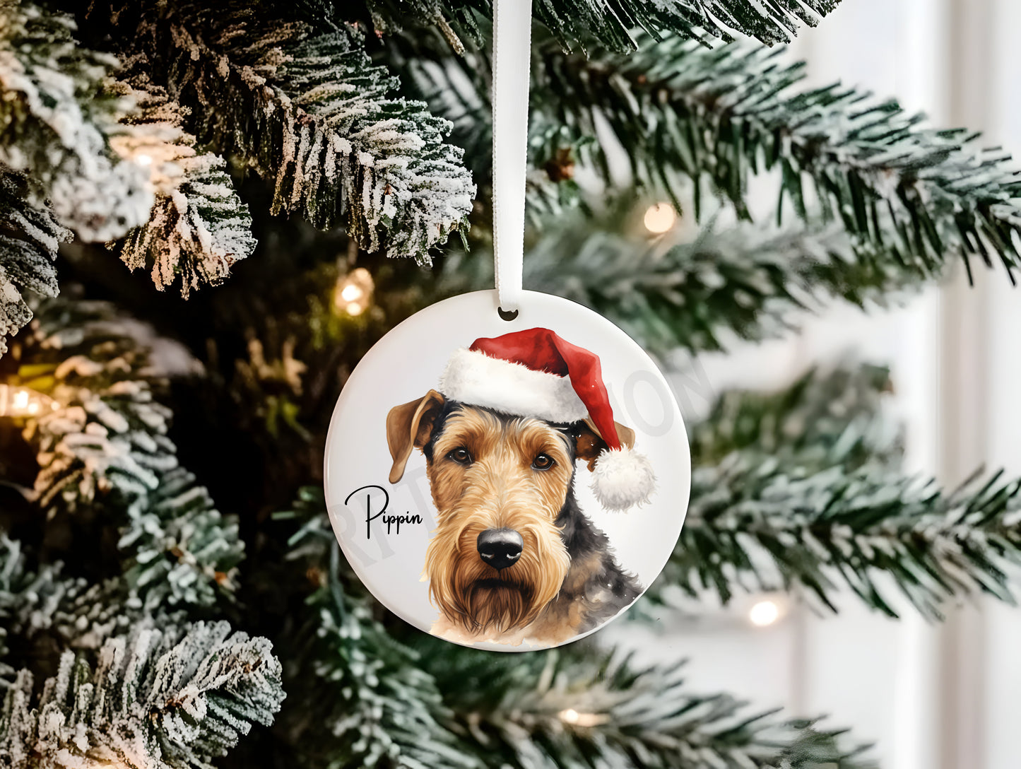 Airedale Terrier Christmas Tree Decoration