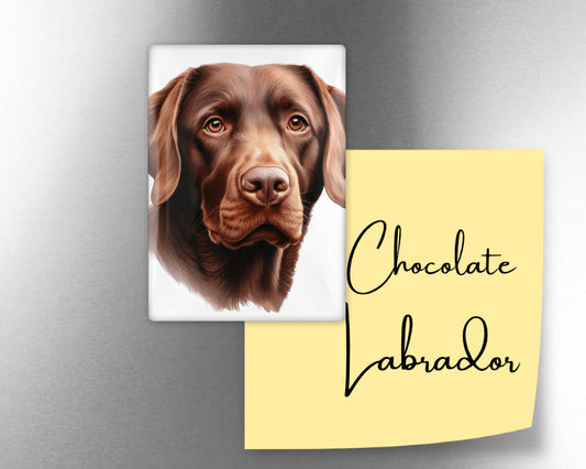 Chocolate Labrador Dog Magnet