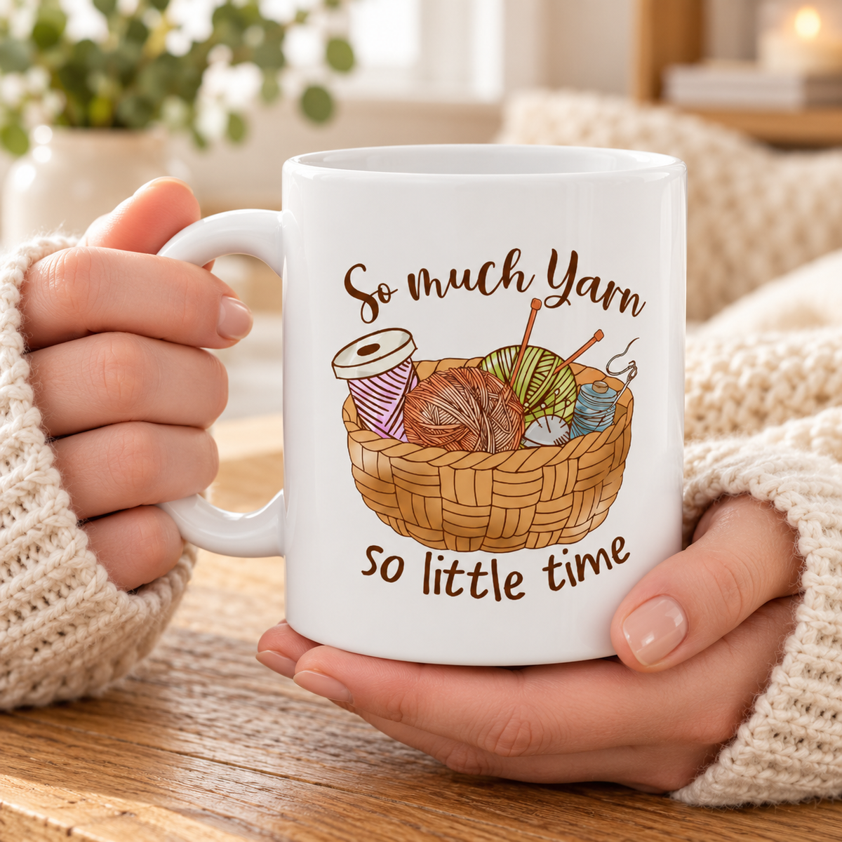 So Much Yarn So Little Time Knitting Mug