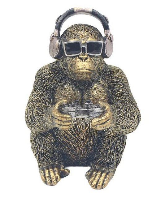 Gorilla Gamer Figurine