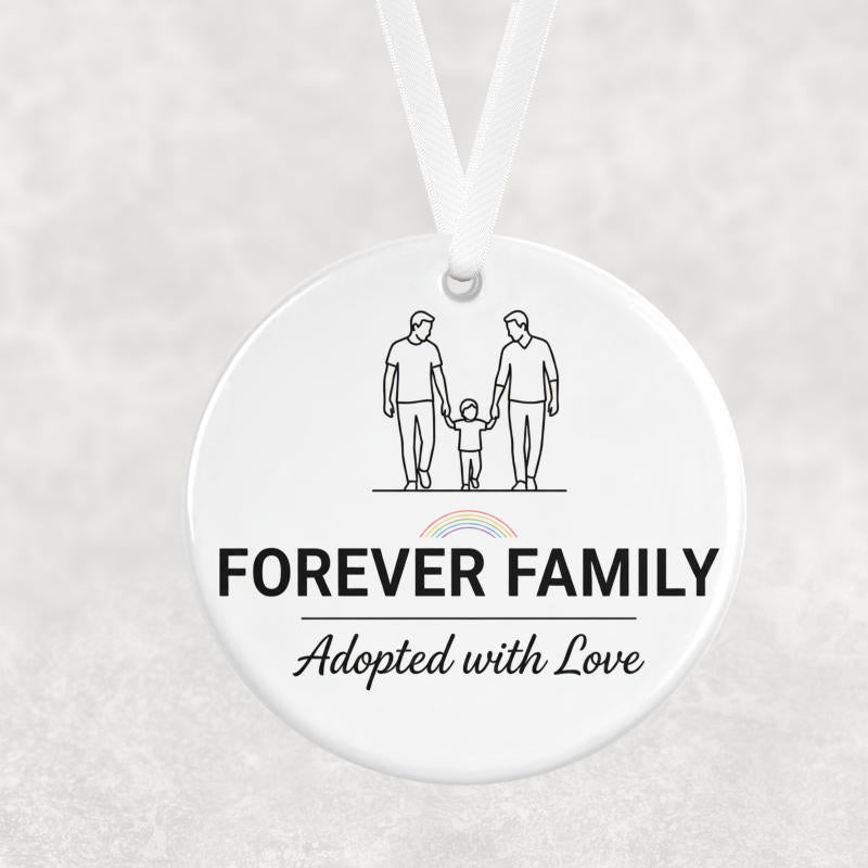 Forever Family Hanging Ornament – Two Dads
