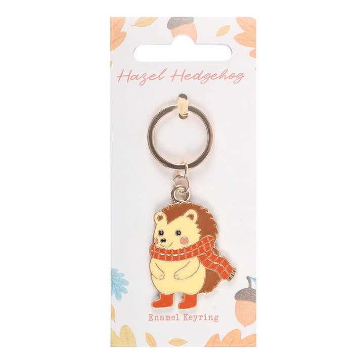 Hazel Hedgehog Autumn Keyring
