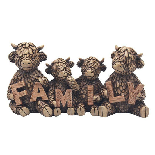 Hughie Highland Cow Family