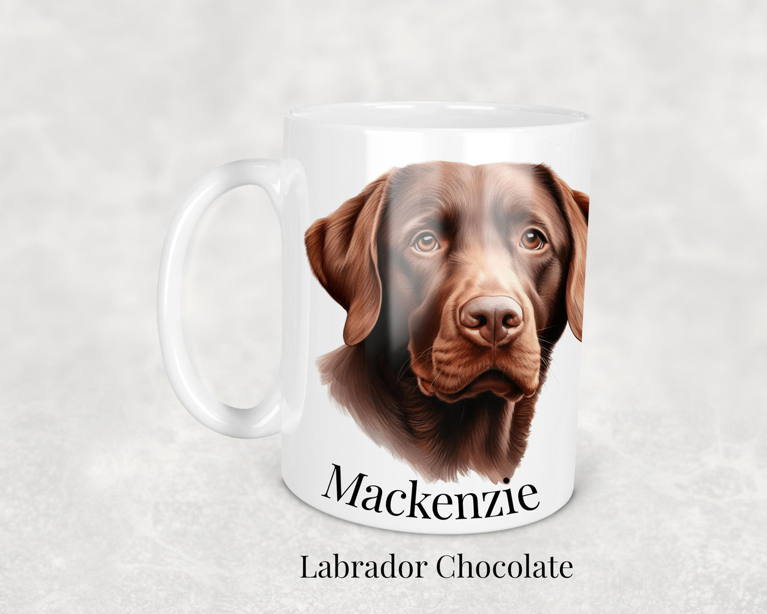 Chocolate Labrador Dog Mug