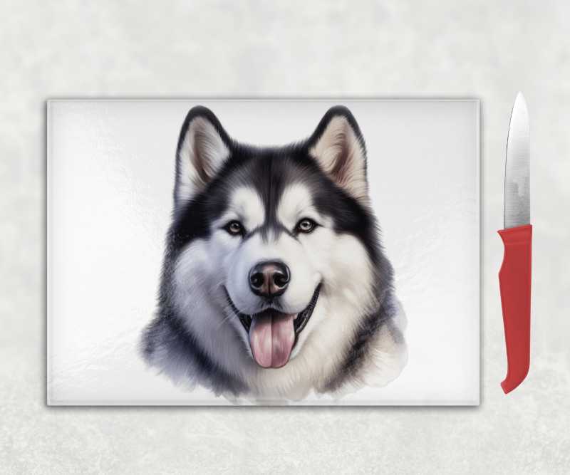 Siberian Husky Dog Chopping Board