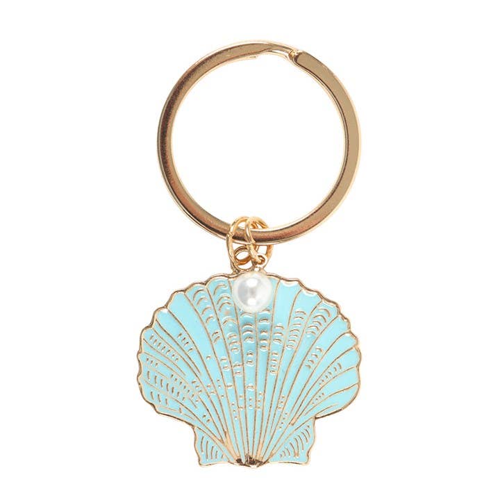 The World is Your Oyster Beachy Coastal Keyring