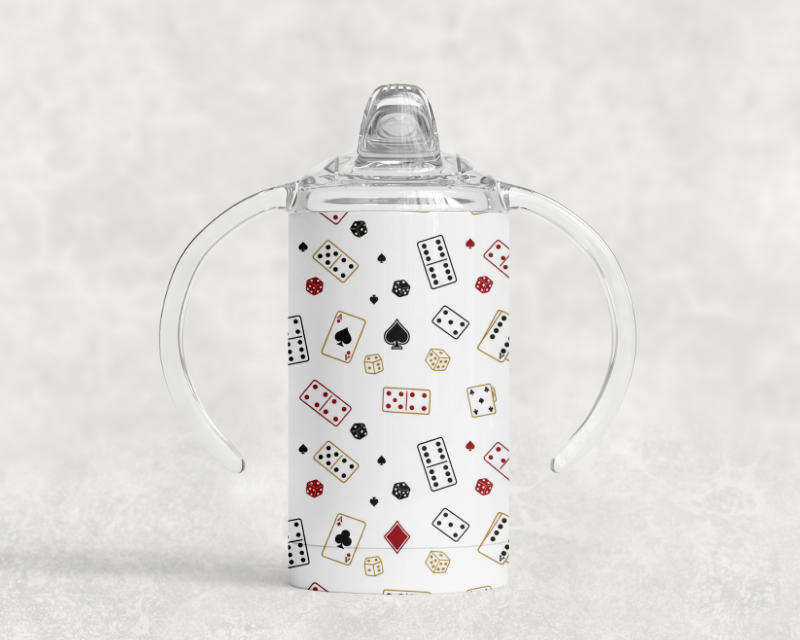 Adult Sippy Cup — Dominoes & Poker