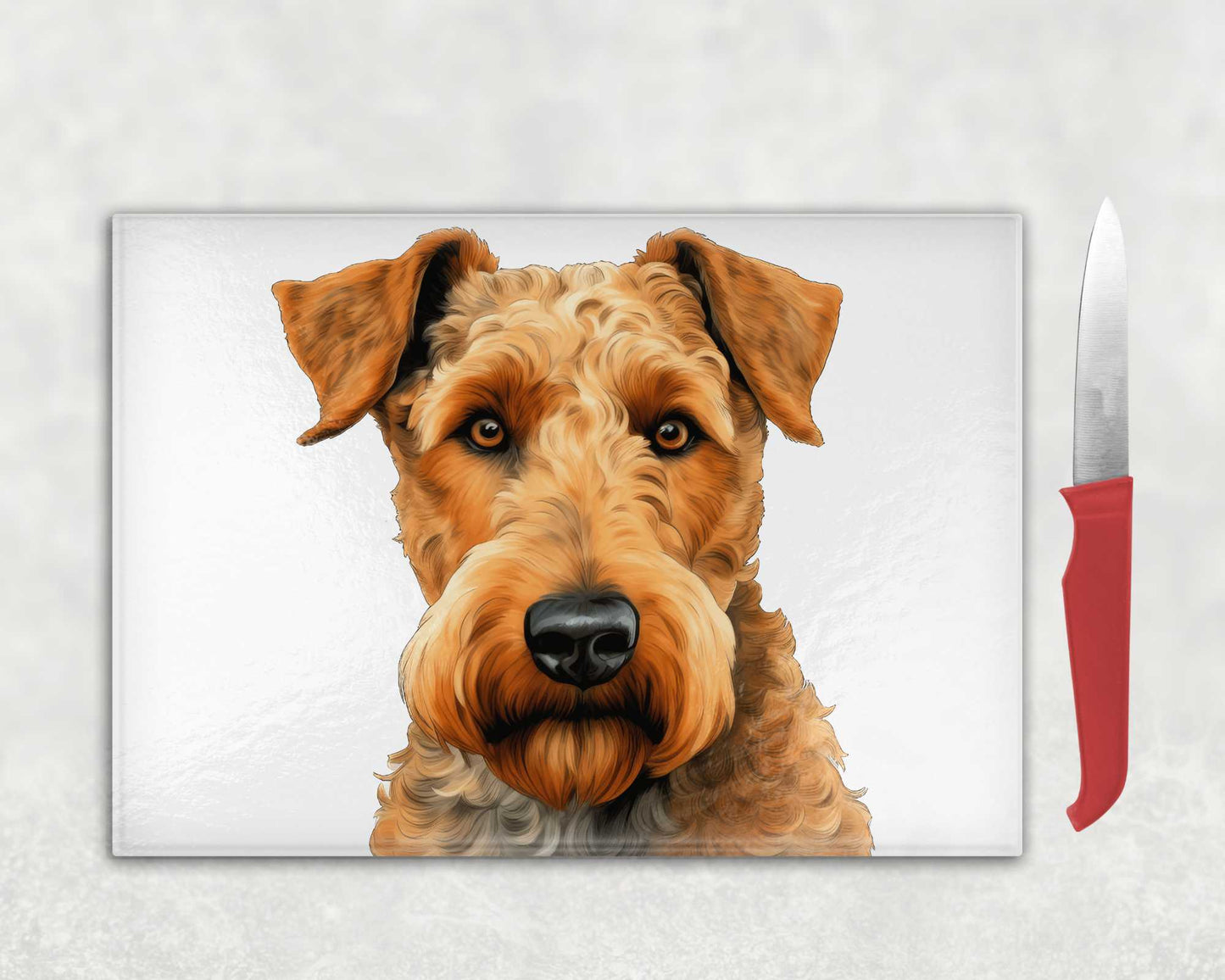 Airedale Terrier Dog Chopping Board