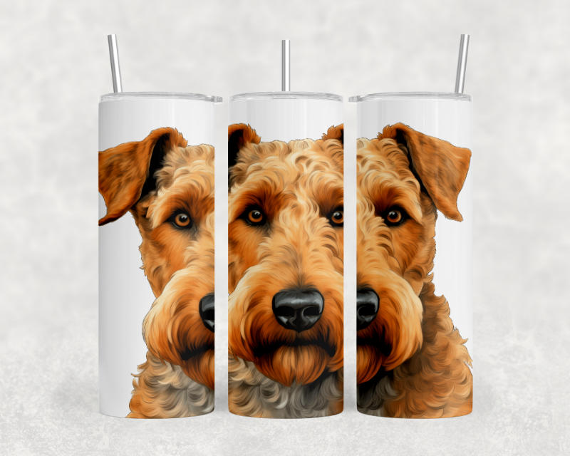 Airedale Terrier Dog Tumbler – 20oz