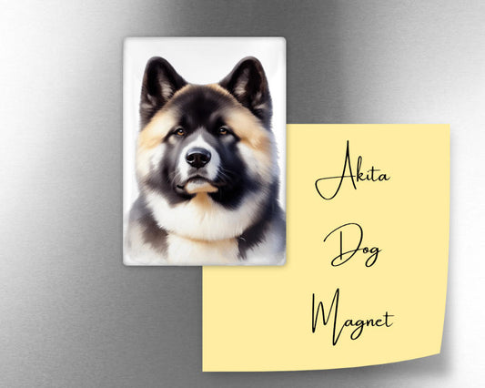 Akita glass fridge magnet 5x7cm – Pepper Place