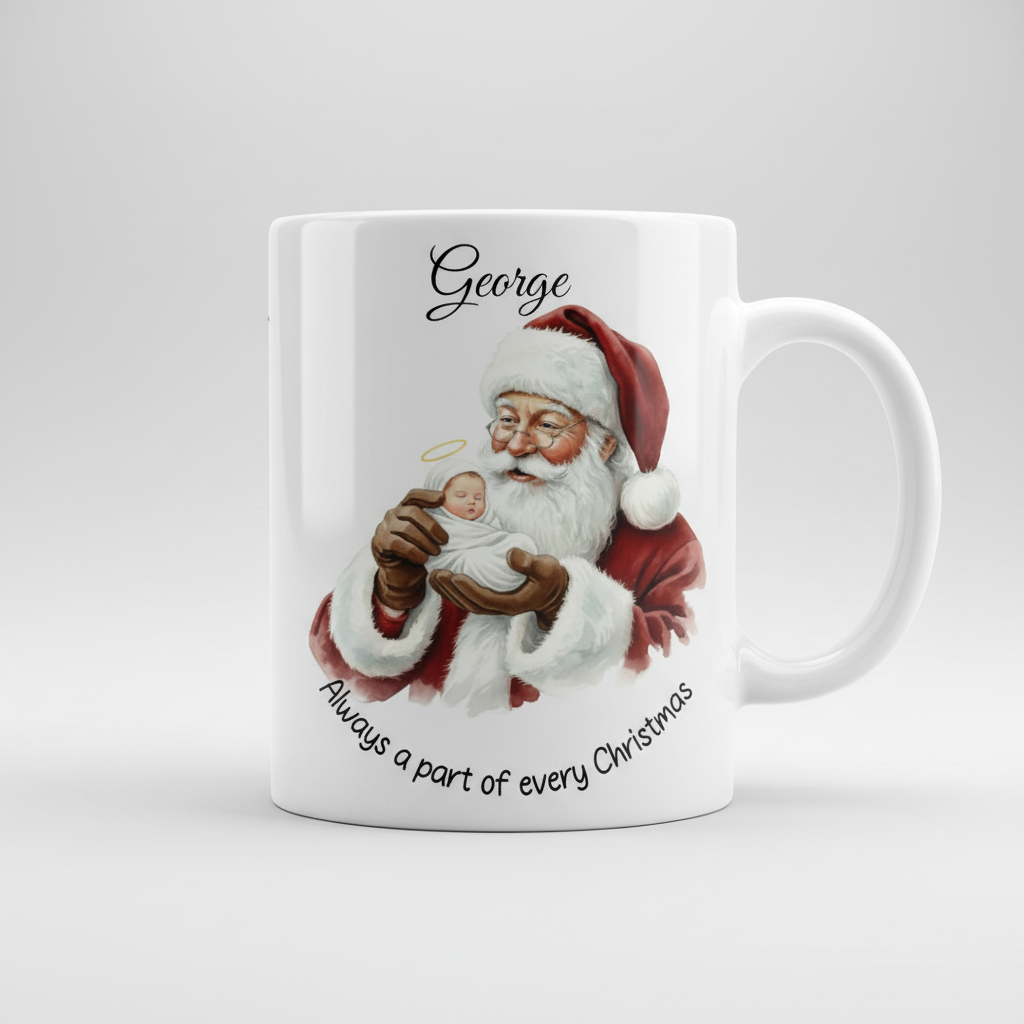 Personalised Always a Part of Every Christmas Baby Memorial Mug