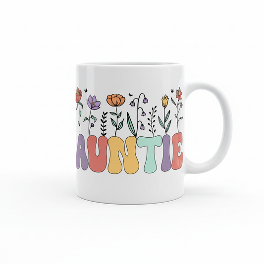 Auntie Floral Mug